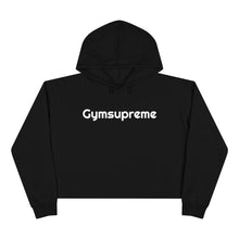 Load image into Gallery viewer, Crop Hoodie Black