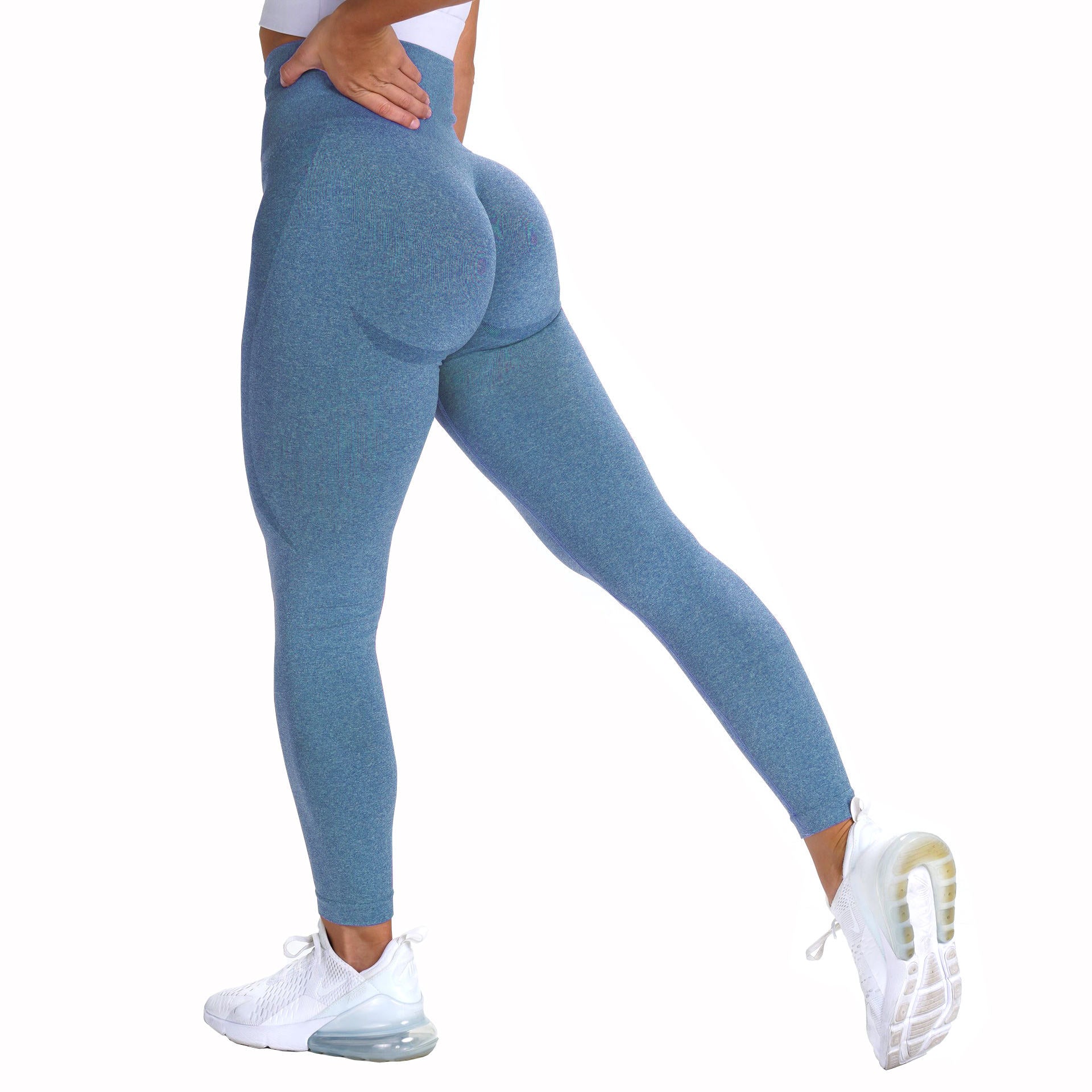 Imcute Women's Yoga Pants Leggings High Waisted Wide Leg Yoga Flare Pants  Tummy Control Workout Running Pants Navy S