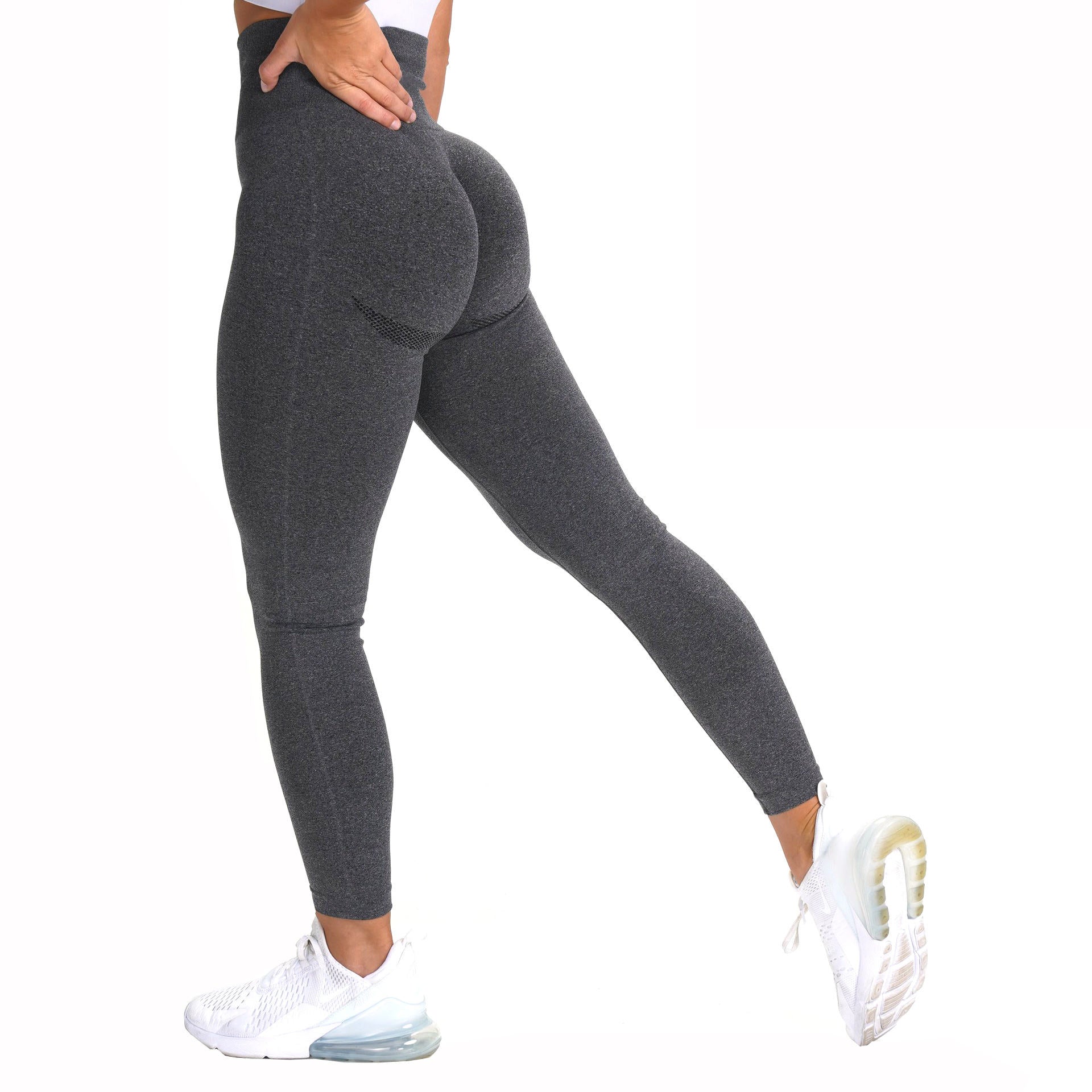 HLR Workout Leggings for Women High Waisted Yoga Pants with Pockets Soft &  Tummy Control Running Yoga Leggings Pants Blue