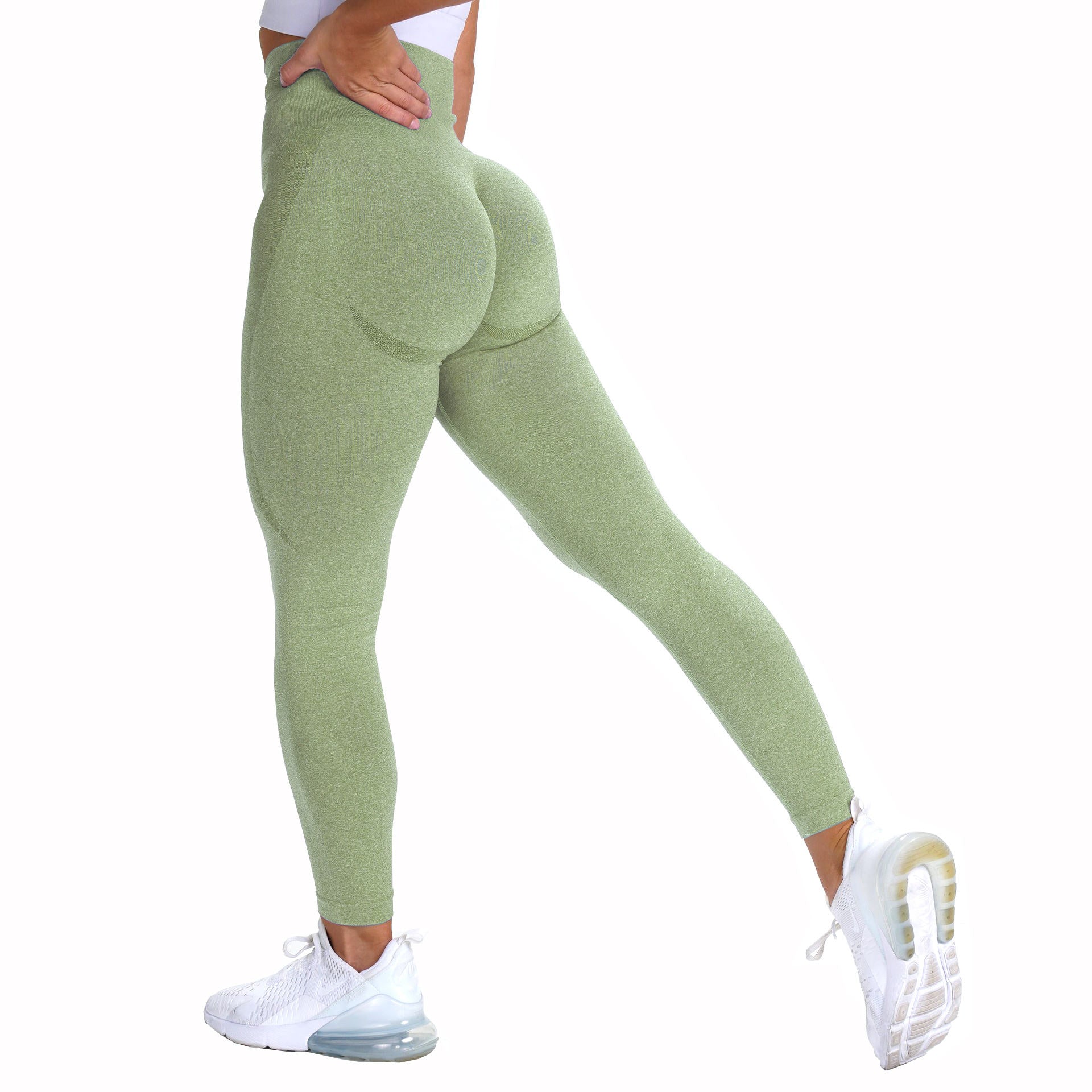 Hfyihgf High Waisted Leggings for Women Soft Comfy Tummy Control Slimming  Yoga Pants for Workout Running(Green,M)