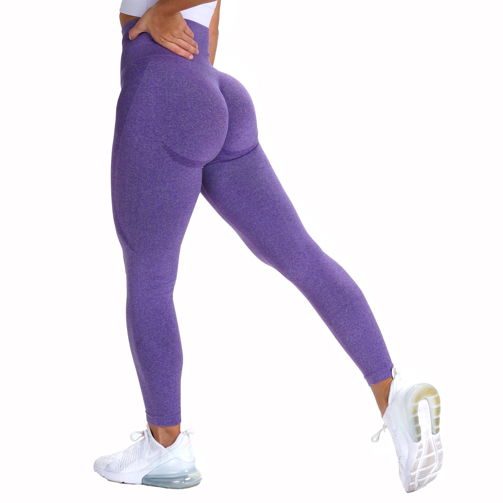 Women High Waist Seamless Leggings Ankle Yoga Workout Tight Tummy Control